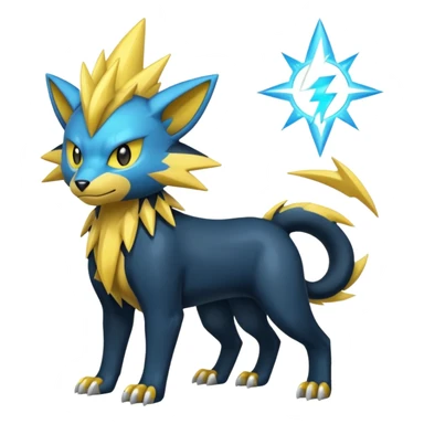 Electric Tynamo-Manectric-Luxray-Electrike-Pokémon-Fakémon-fusion sticker