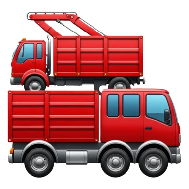 truck con plataforma sticker