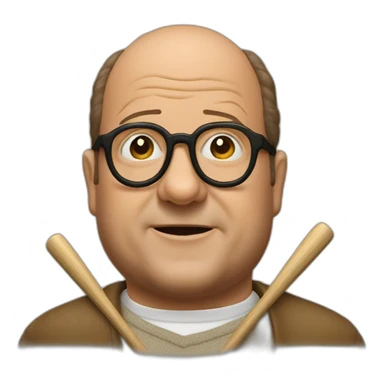 george costanza swinging bat sticker