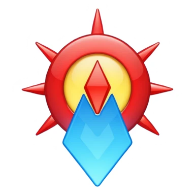  boom signal blue (#00A3E0) and red (#F9423A) sticker