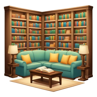 Cozy bookstore sticker