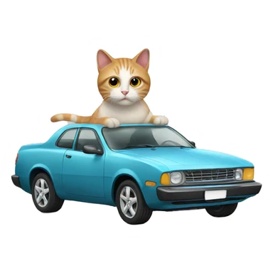 car cat sticker