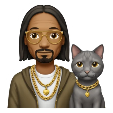 Snoop dog with cat sticker