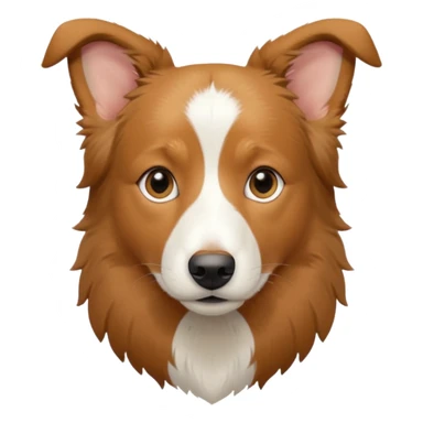 Tan Border Collie sticker
