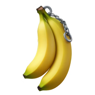 Banana wrapped in chain sticker