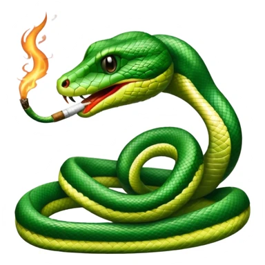 snake with a joint  sticker