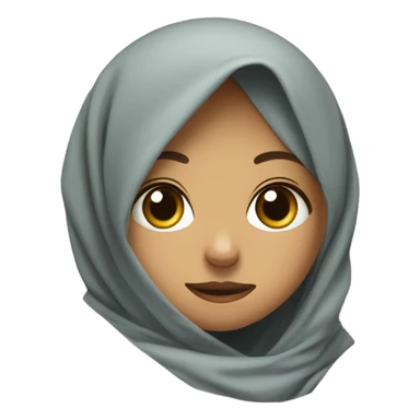 Hijab sick girl blanket sticker