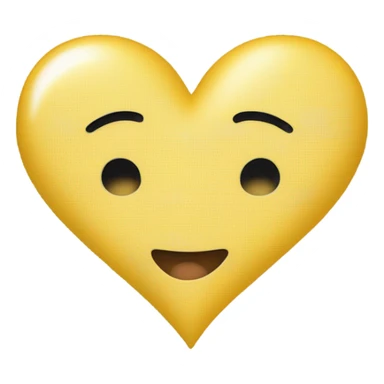 Corazón amarillo pastel  sticker