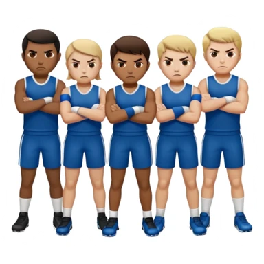 angry sports persons sticker