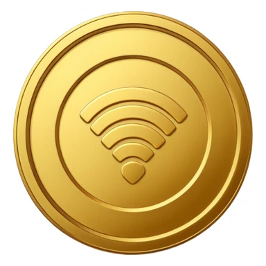 wifi money coin  sticker