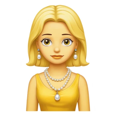 lisa Simpson yellow dress with neckless sticker