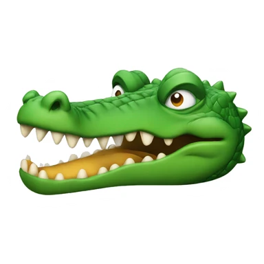 crocodile in smoking  sticker