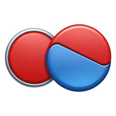 two Magnet Attraction which is in blue and red color sticker