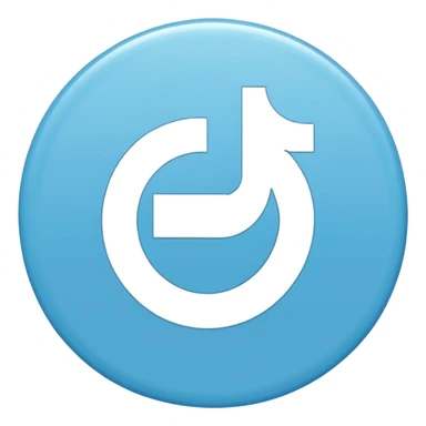 A sky-blue circle and a ☑️ With a Verified type tiktok checker symbol sticker