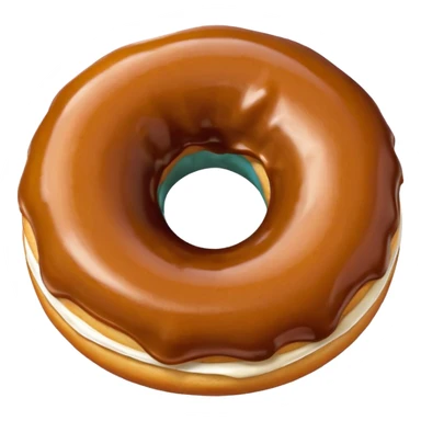 Karamelli çilekli donut sticker
