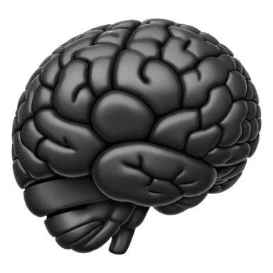 A full black brain emoji i can put in my bio sticker
