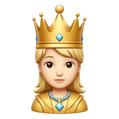 
cute chess king character icon, royal king crown, cross detail on top, 3D cartoon, glossy material, soft shadow, mobile game icon style, centered, clean background, no text, no watermark
 sticker