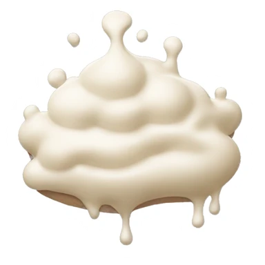puddle of cream sticker