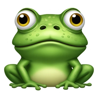 Angry frog sticker