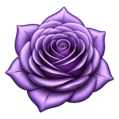 Purple shadow rose plaque sticker