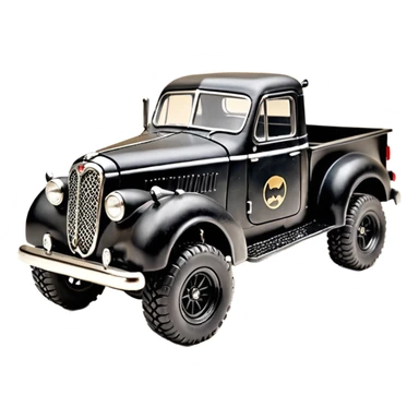1:10 off-road lcg smoking Basher Wednesday Adam’s CatWoman’s 1954 blackened tarnished hotrod jaguar extended cab rc pickup (extra wide low-profile pin tires without fenders) sticker
