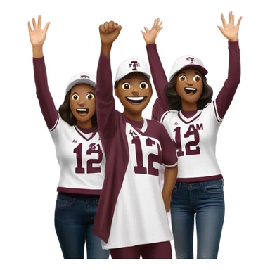 Texas a&m 12th man  sticker