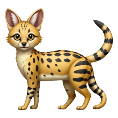 Trico-Vernid-Serval-Numbat-fusion-animal-hybrid-creature  sticker