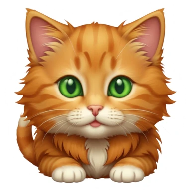 Ginger tabby kitten sticker