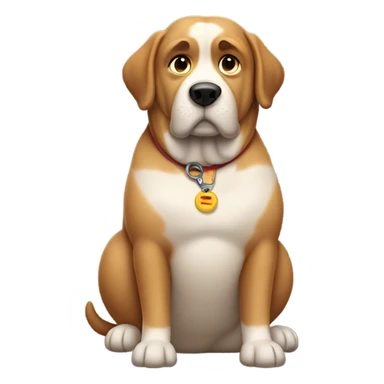 really fat dog sticker