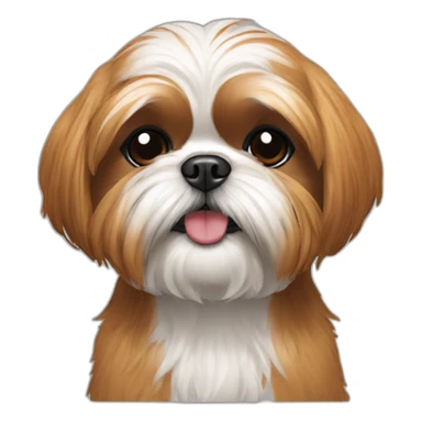 shihtzu laranja  sticker