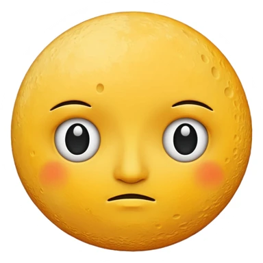 phases of the moon: half moon , no eyes sticker