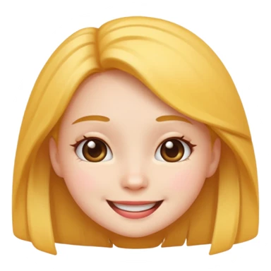 A cute girl emoji sticker