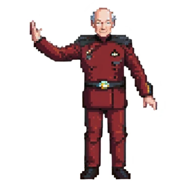Captain Picard giving the engage command sticker