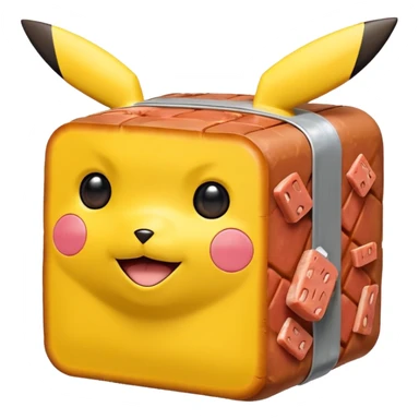 piccachu made of spam mest sticker