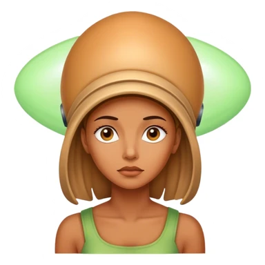 woman thinking about aliens sticker