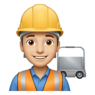 build me a personalized emoji whee it's a smart cart for grocery and a latino looking face that works as jack of all trades or wearing different hants sticker