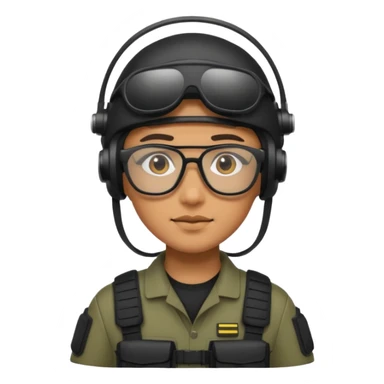 swat with tech glasses sticker
