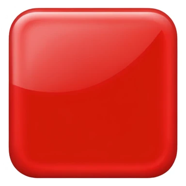 Red 90degres turned square shape sticker