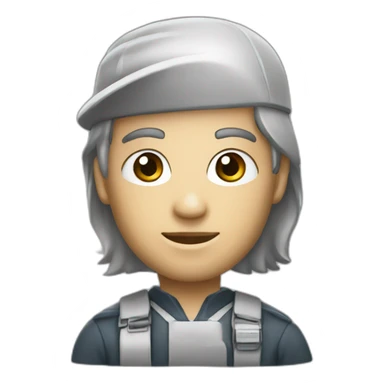 Américain Staff gris et blanc sticker