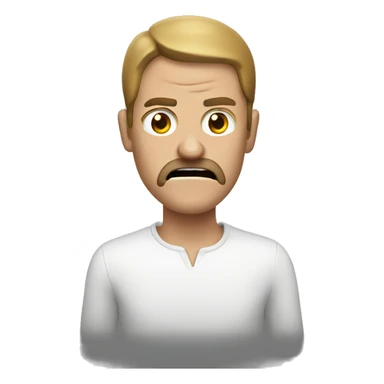 Man disturbed  sticker