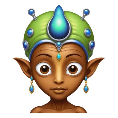 Alien from space look like Krishna sticker