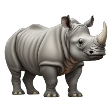 indian rhinoceros sticker
