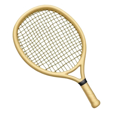 Cream raquetball with raquet sticker