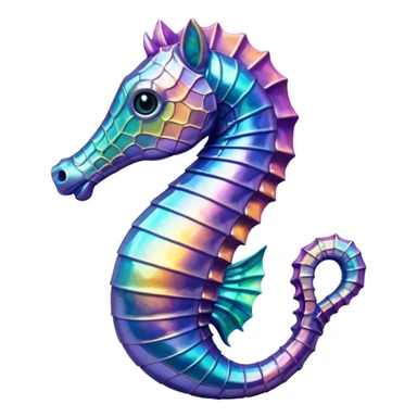 Sea horse sticker
