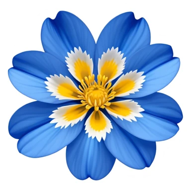 Felicia amelloides flower sticker