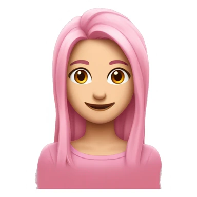 Cara feliz rosa sticker