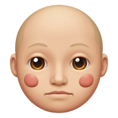 Buttcheek head sticker