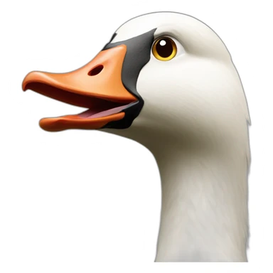 agressive goose sticker