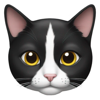 tuxedo cat staring at you sticker