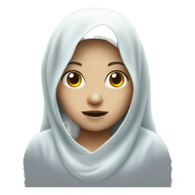 female ghost sticker